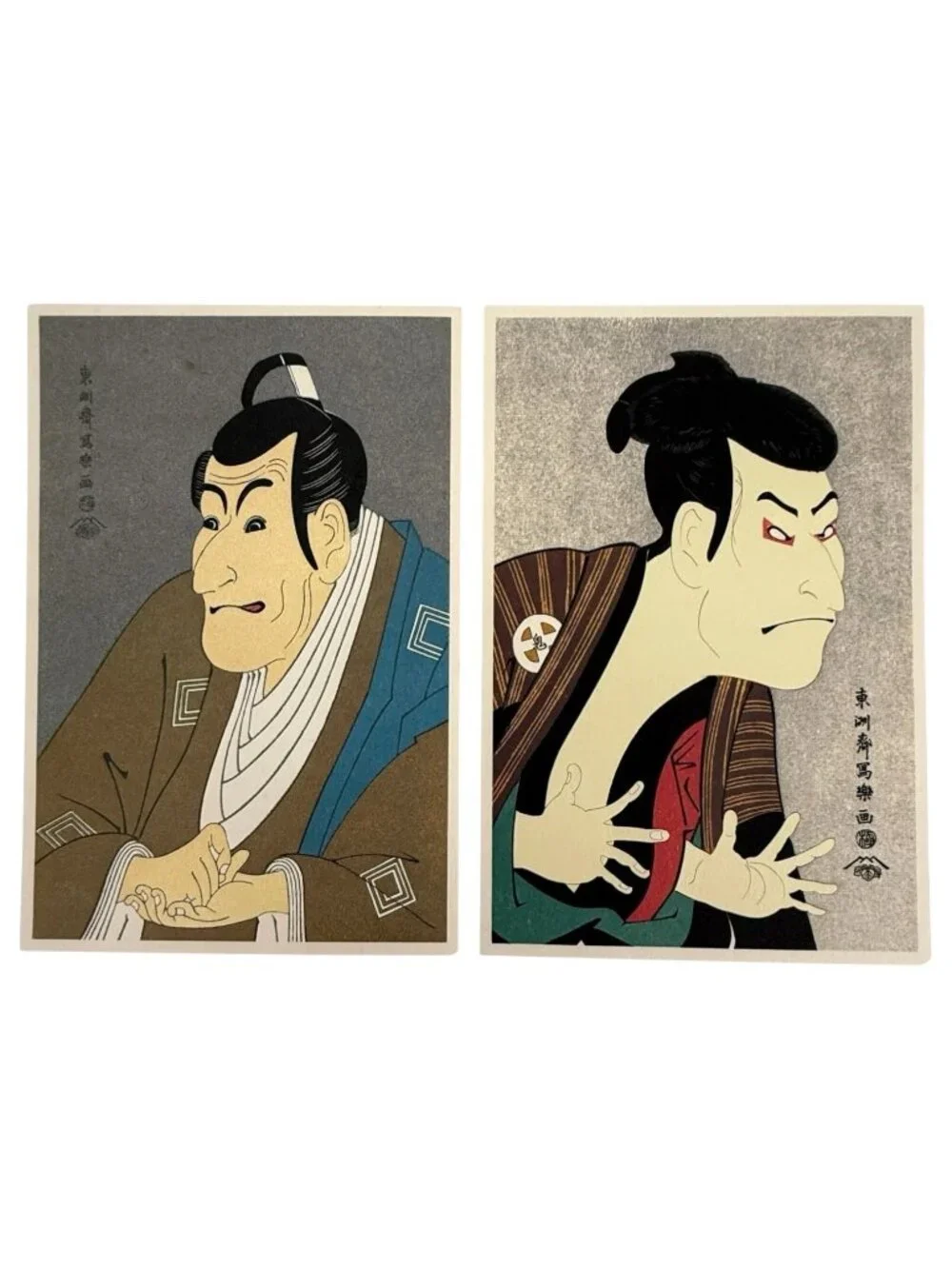 7 Japanese Fukui Asahido Postcards Kyoto Japan Beauties Geisha Girls Kabuki Acto